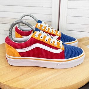 Vans Old Skool Corduroy Colorblock Lace Up Sneakers Shoes 4.5 Men 6 Women